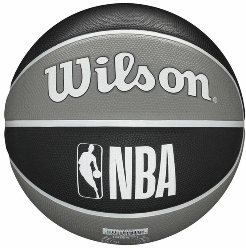 Mπάλα Μπάσκετ Wilson Nba Team Tribute Brooklyn Nets Μαύρο Φυσικό καουτσούκ Ένα μέγεθος 7