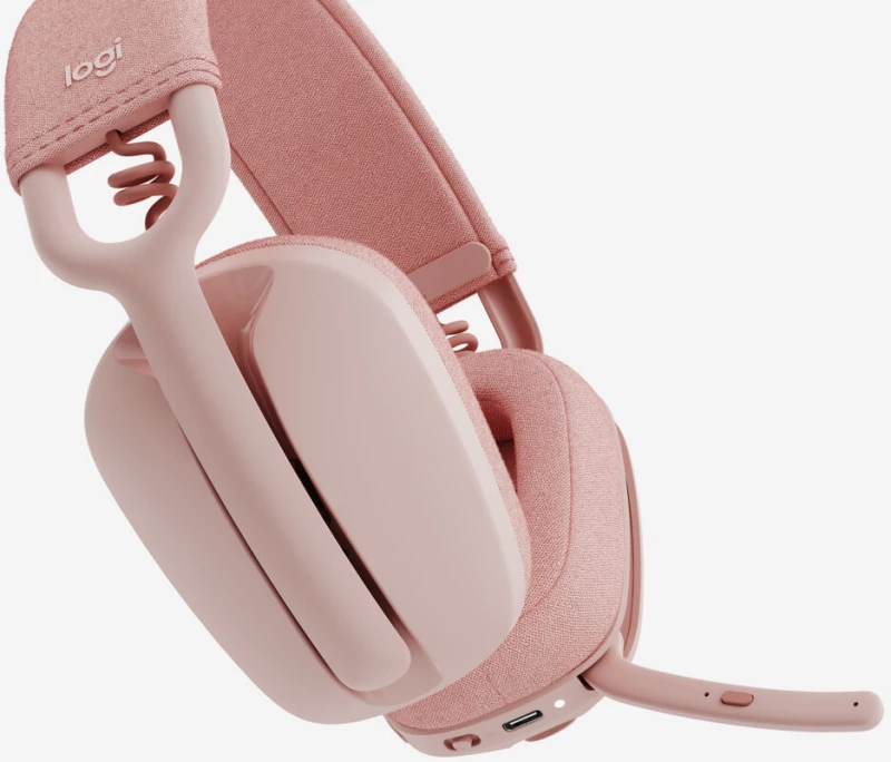 Ακουστικά με Μικρόφωνο Logitech Zone Vibe 100 Ροζ