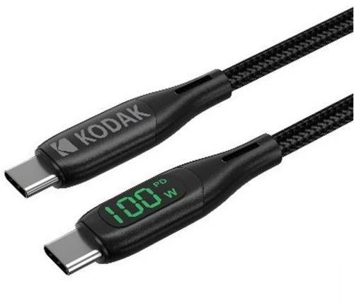 Καλώδιο USB-C Kodak Μαύρο 1 m (x1)
