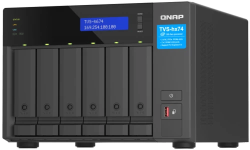 Δικτυακή συσκευή αποθήκευσης NAS Qnap TVS-H674 Μαύρο Intel Core i5-1240