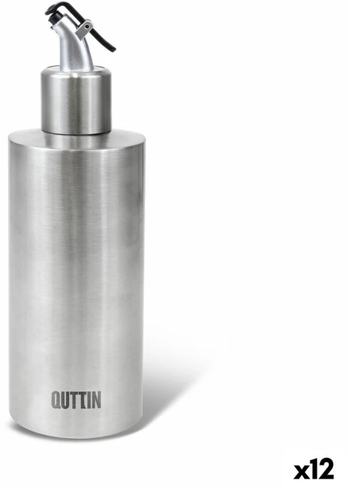 Λαδιέρα Quttin 350 ml Ανοξείδωτο ατσάλι Ασημί (12 Μονάδες)