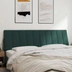 vidaXL Μαξιλάρι για Κεφαλάρι Σκούρο Πράσινο 180 εκ. Βελούδο