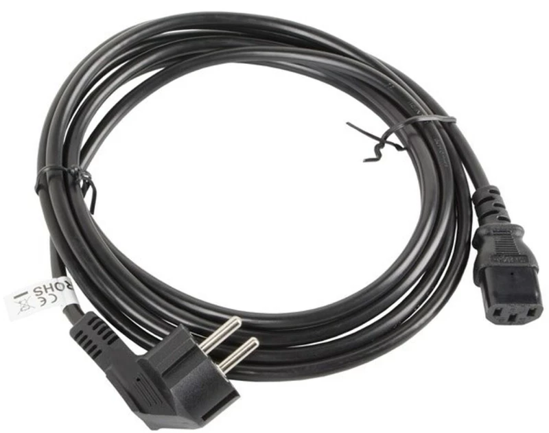 ΚαλώδιοΤροφοδοσίας Lanberg CA-C13C-11CC-0030-BK Μαύρο C13 CEE7/7 3 m