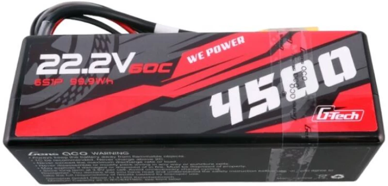 Gens ace G-Tech 4500mAh 6S1P 22.2V 60C HardCase RC car Lipo Battery 14#