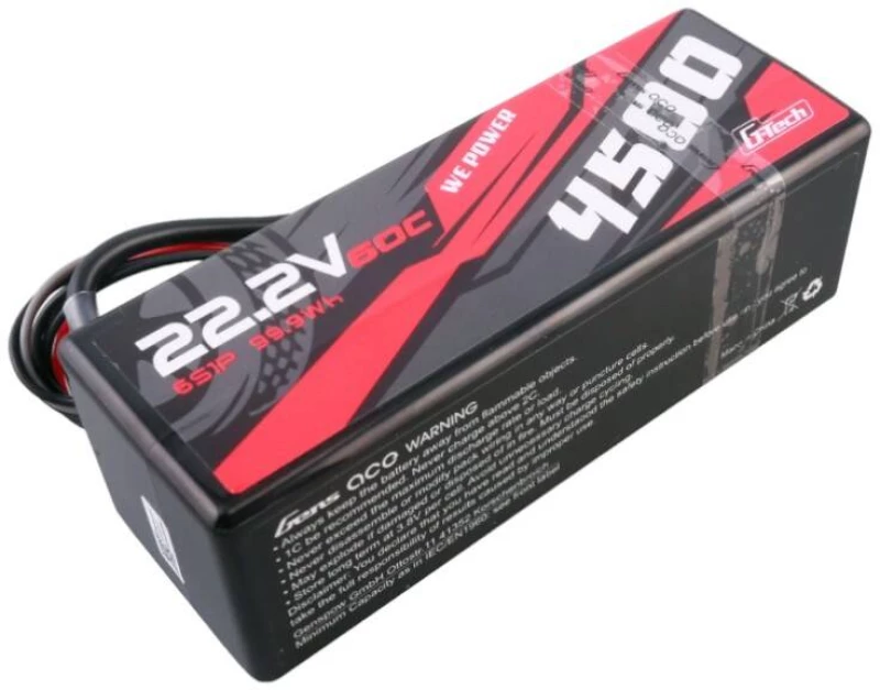 Gens ace G-Tech 4500mAh 6S1P 22.2V 60C HardCase RC car Lipo Battery 14#