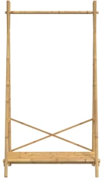vidaXL Κρεμάστρα Ρούχων με Ράφι 102 x 50 x 190 εκ. Μπαμπού