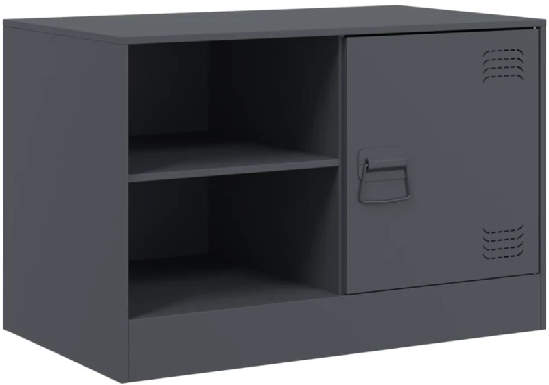 vidaXL Έπιπλο Τηλεόρασης Ανθρακί 67x39x44 εκ. από Χάλυβα