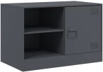 vidaXL Έπιπλο Τηλεόρασης Ανθρακί 67x39x44 εκ. από Χάλυβα