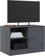 vidaXL Έπιπλο Τηλεόρασης Ανθρακί 67x39x44 εκ. από Χάλυβα