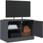 vidaXL Έπιπλο Τηλεόρασης Ανθρακί 67x39x44 εκ. από Χάλυβα
