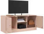 vidaXL Έπιπλο Τηλεόρασης Ροζ 99x39x44 εκ. από Ατσάλι