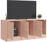 vidaXL Έπιπλο Τηλεόρασης Ροζ 99x39x44 εκ. από Ατσάλι
