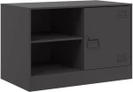 vidaXL Έπιπλο Τηλεόρασης Μαύρο 67x39x44 εκ. από Χάλυβα