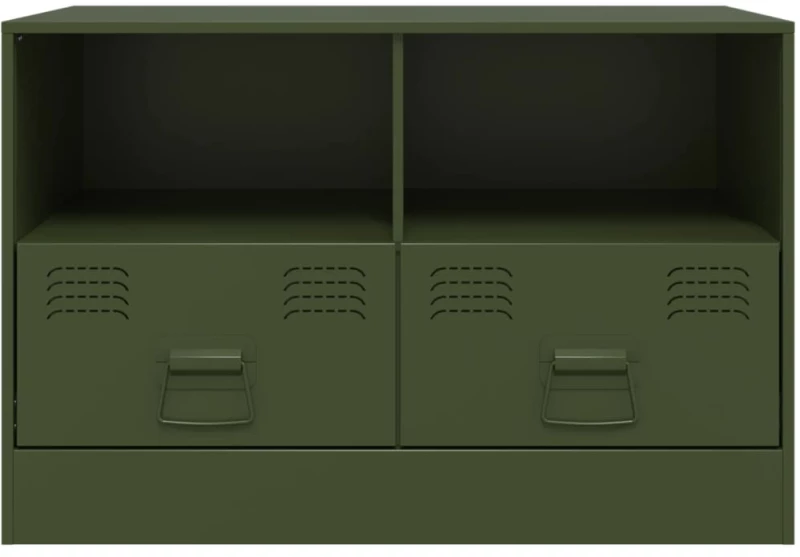 vidaXL Έπιπλο Τηλεόρασης Πράσινο Λαδί 67x39x44 εκ. από Ατσάλι