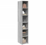 vidaXL Ντουλάπι Γκρι Sonoma 30x41x185 εκ. από Επεξεργασμένο Ξύλο