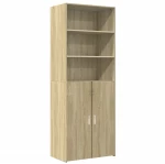 vidaXL Ντουλάπι Sonoma Δρυς 70x42,5x185 εκ. από Επεξεργασμένο Ξύλο