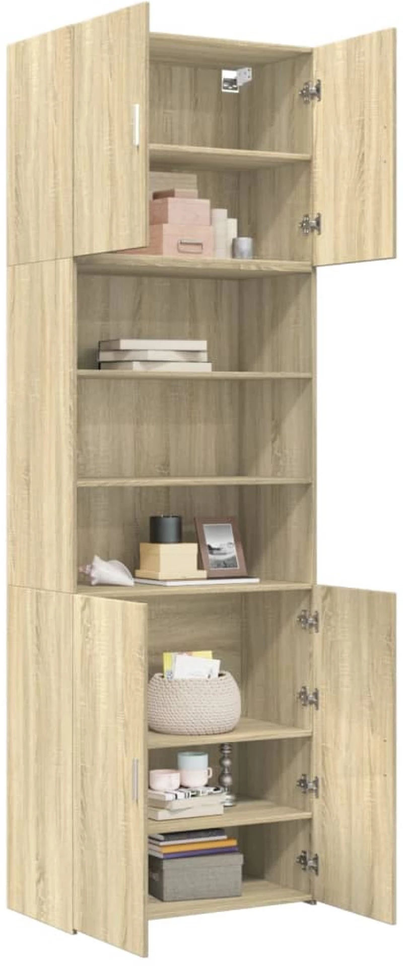 vidaXL Ντουλάπι Sonoma Δρυς 80x42,5x249 εκ. από Επεξεργασμένο Ξύλο