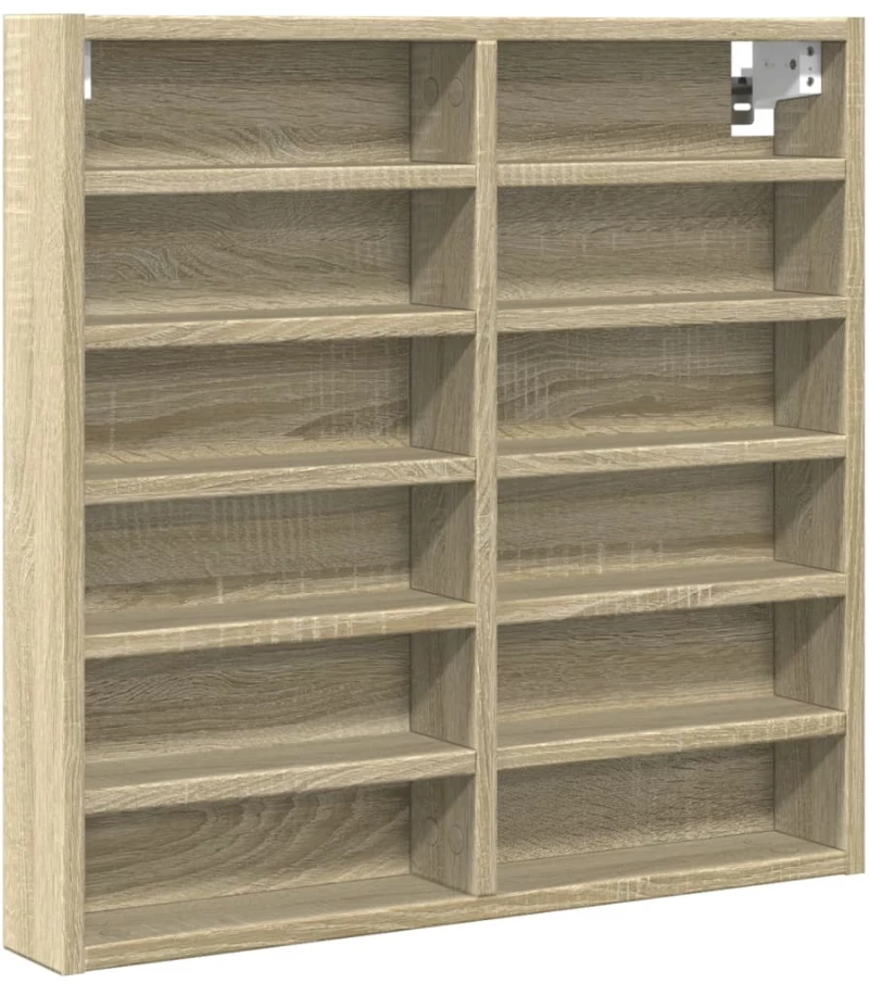vidaXL Βιτρίνα Χρώμα Sonoma Δρυς 60x8,5x58 εκ. από Επεξεργασμένο Ξύλο