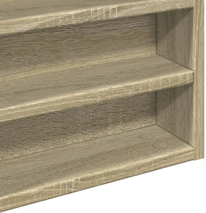 vidaXL Βιτρίνα Χρώμα Sonoma Δρυς 60x8,5x58 εκ. από Επεξεργασμένο Ξύλο