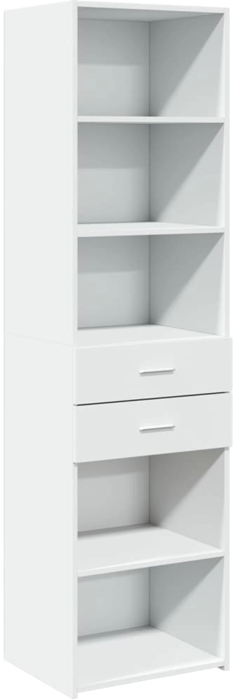 vidaXL Ντουλάπι Λευκό 50x42,5x185 εκ. από Επεξεργασμένο Ξύλο