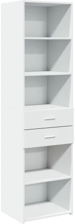 vidaXL Ντουλάπι Λευκό 50x42,5x185 εκ. από Επεξεργασμένο Ξύλο
