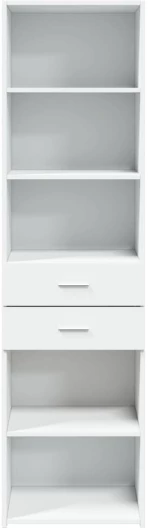 vidaXL Ντουλάπι Λευκό 50x42,5x185 εκ. από Επεξεργασμένο Ξύλο