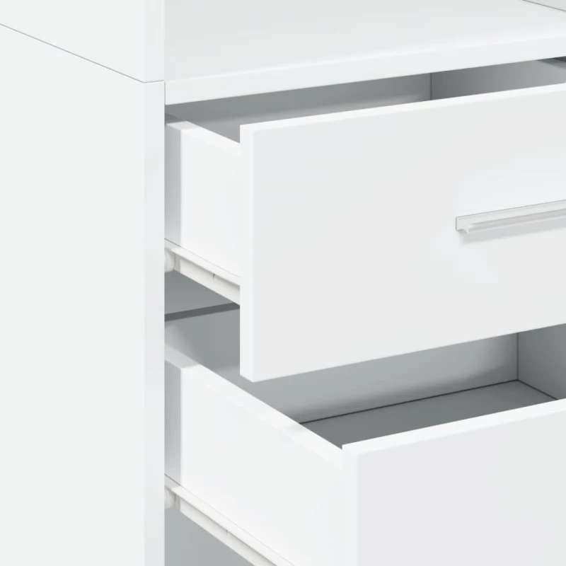 vidaXL Ντουλάπι Λευκό 40x42,5x185 εκ. από Επεξεργασμένο Ξύλο