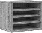 vidaXL Έπιπλο Οργάνωσης Γραφείου Γκρι Sonoma 36x26x29,5εκ Επεξ. Ξύλο