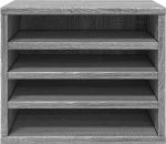 vidaXL Έπιπλο Οργάνωσης Γραφείου Γκρι Sonoma 36x26x29,5εκ Επεξ. Ξύλο