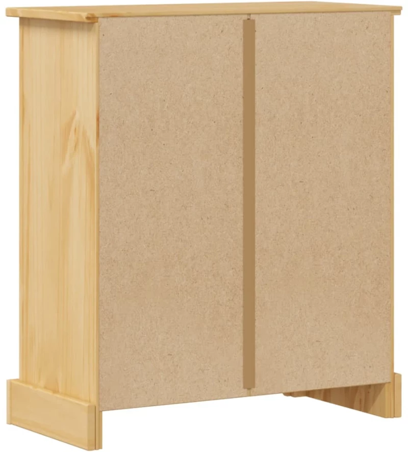 vidaXL Ντουλάπι Μπάνιου Corona 70x33x80 εκ. από Μασίφ Ξύλο Πεύκου