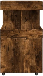 vidaXL Τρόλεϊ Μπαρ Καπνιστή Δρυς 50x41x89 εκ. Επεξ. Ξύλο