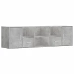 vidaXL Ντουλάπι Γωνιακό Γκρι Σκυροδέματος 160x40x45εκ. Επεξ. Ξύλο