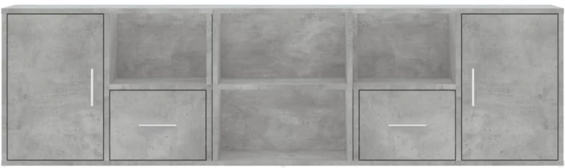 vidaXL Ντουλάπι Γωνιακό Γκρι Σκυροδέματος 160x40x45εκ. Επεξ. Ξύλο