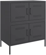 vidaXL Ντουλάπι Μαύρο 68x39x79 εκ. από Ατσάλι
