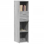 vidaXL Ντουλάπι Γκρι Sonoma 30x42,5x124 εκ. από Επεξεργασμένο Ξύλο