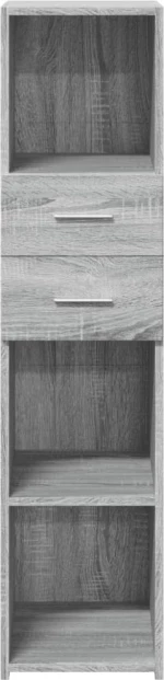 vidaXL Ντουλάπι Γκρι Sonoma 30x42,5x124 εκ. από Επεξεργασμένο Ξύλο