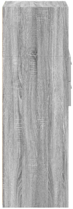 vidaXL Ντουλάπι Γκρι Sonoma 30x42,5x124 εκ. από Επεξεργασμένο Ξύλο