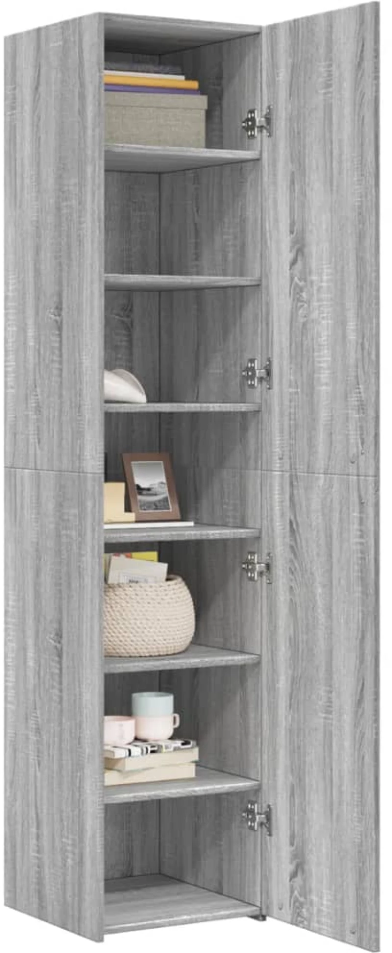 vidaXL Ντουλάπι Γκρι Sonoma 40x42,5x185 εκ. από Επεξεργασμένο Ξύλο