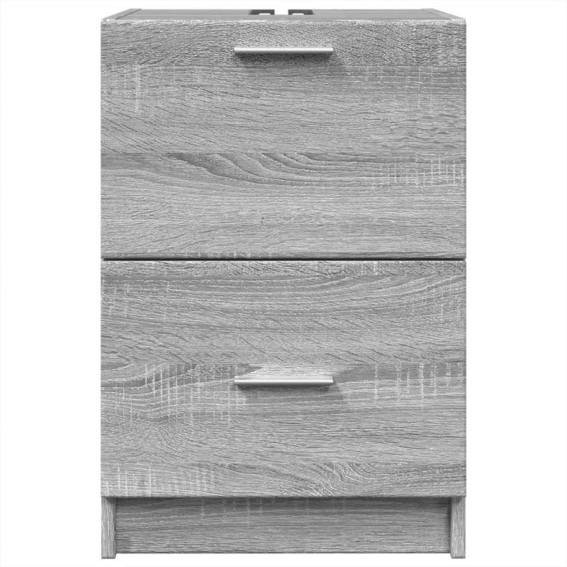 vidaXL Ντουλάπι Νιπτήρα Γκρι Sonoma 40x37x59 εκ. Επεξεργασμένο Ξύλο