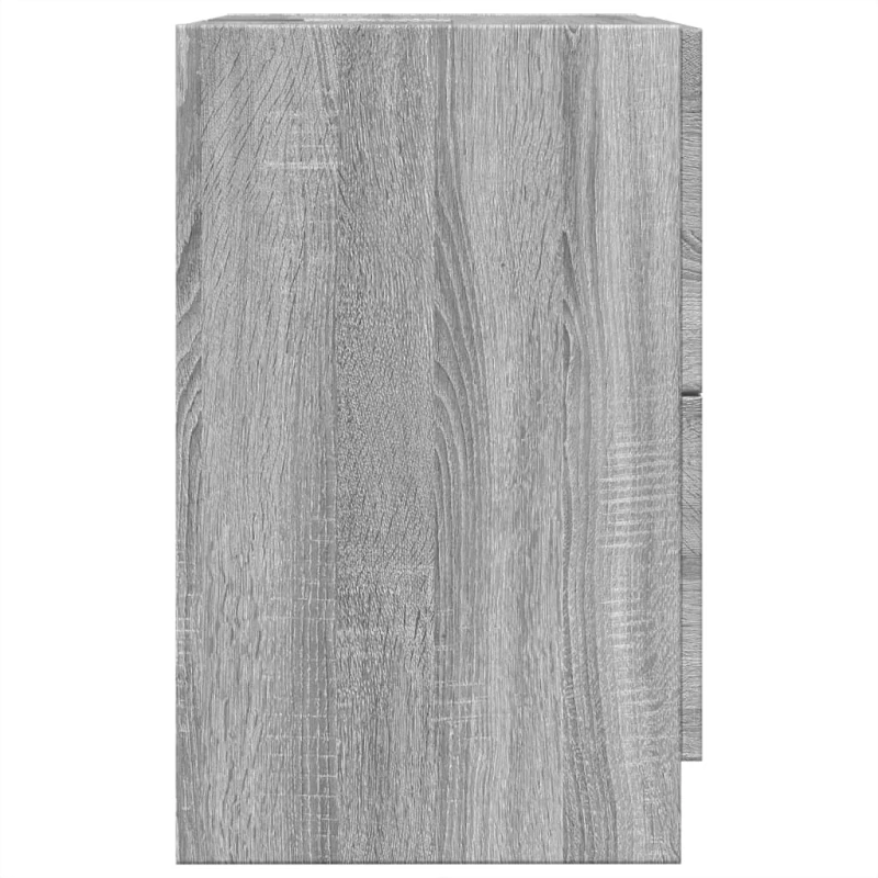 vidaXL Ντουλάπι Νιπτήρα Γκρι Sonoma 40x37x59 εκ. Επεξεργασμένο Ξύλο