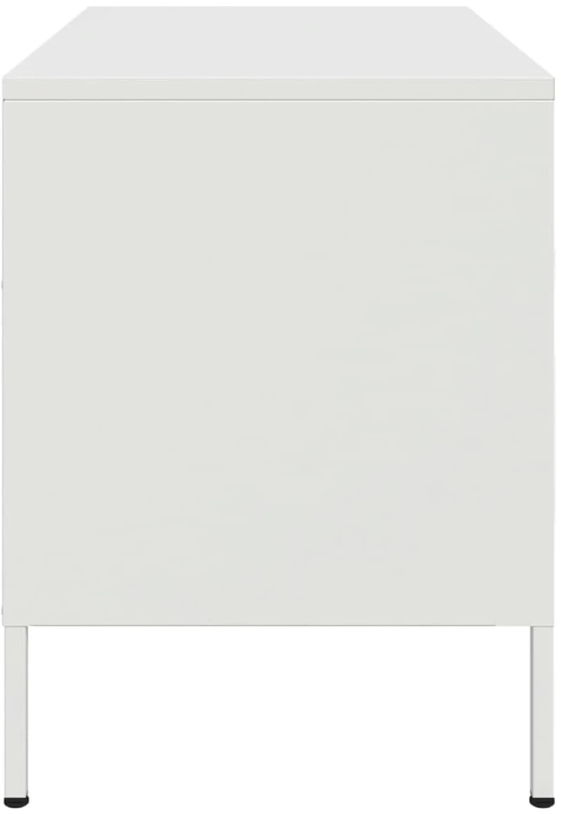 vidaXL Έπιπλο Τηλεόρασης Λευκό 68x39x50,5 εκ. από Χάλυβα