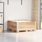vidaXL Κολάρα Παλέτας 2 τεμ. 100x100 εκ. από Μασίφ Ξύλο Πεύκου