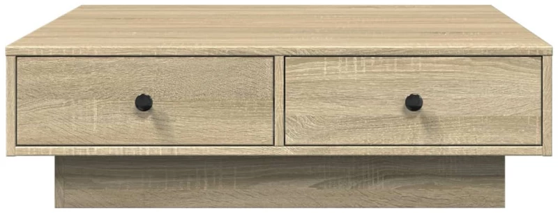 vidaXL Τραπεζάκι Σαλονιού Sonoma Δρυς 90x90x28 εκ. Επεξεργασμένο Ξύλο