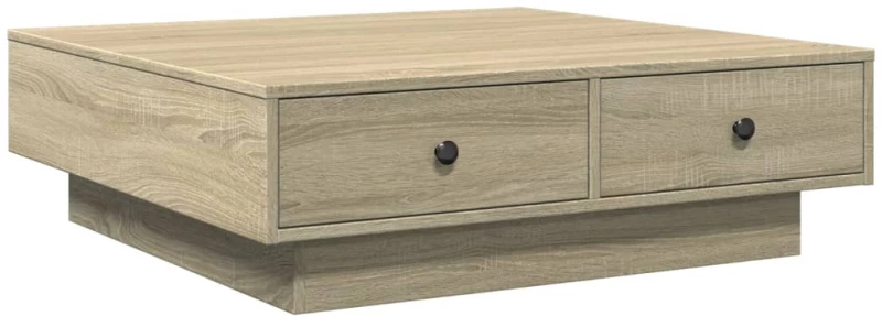 vidaXL Τραπεζάκι Σαλονιού Sonoma Δρυς 90x90x28 εκ. Επεξεργασμένο Ξύλο