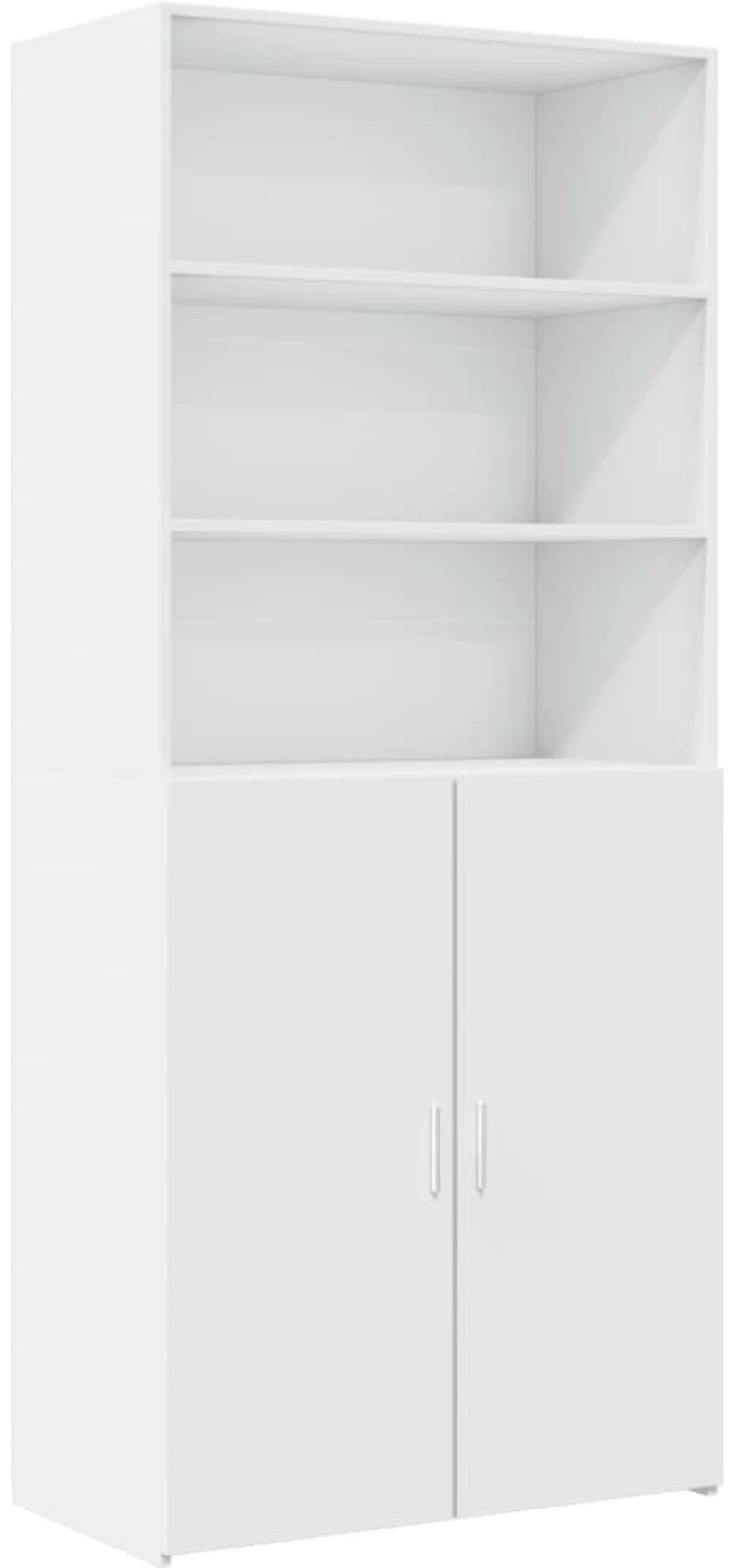 vidaXL Ντουλάπι Λευκό 80x42,5x249 εκ. από Επεξεργασμένο Ξύλο