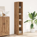 vidaXL Ντουλάπα Αρτισιανή Δρυς 30x50x200εκ από Επεξεργασμένο Ξύλο