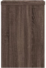 vidaXL Βάσεις Φυτών 2 Τεμ. Καφέ Δρυς 25x25x35 εκ. Επεξεργασμένο Ξύλο