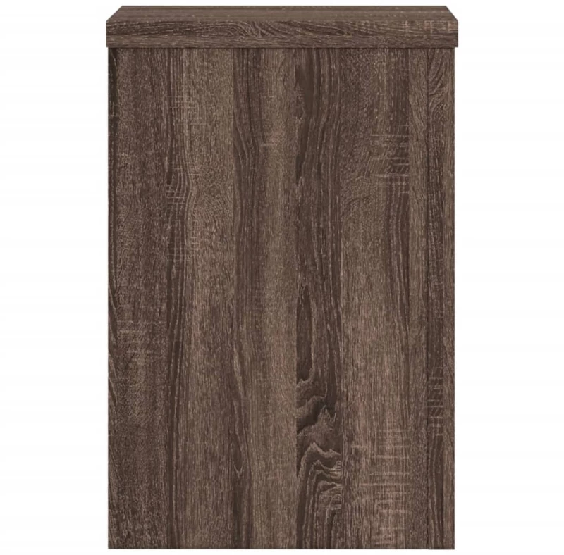 vidaXL Βάσεις Φυτών 2 Τεμ. Καφέ Δρυς 25x25x35 εκ. Επεξεργασμένο Ξύλο