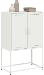 vidaXL Έπιπλο Τηλεόρασης Λευκό 68x39x60,5 εκ. από Χάλυβα
