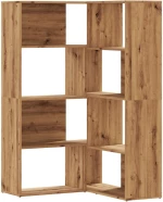 vidaXL Βιβλιοθήκη Γωνιακή 4 Επ. Αρτισιανή Δρυς 85x85x140 εκ Επεξ. Ξύλο
